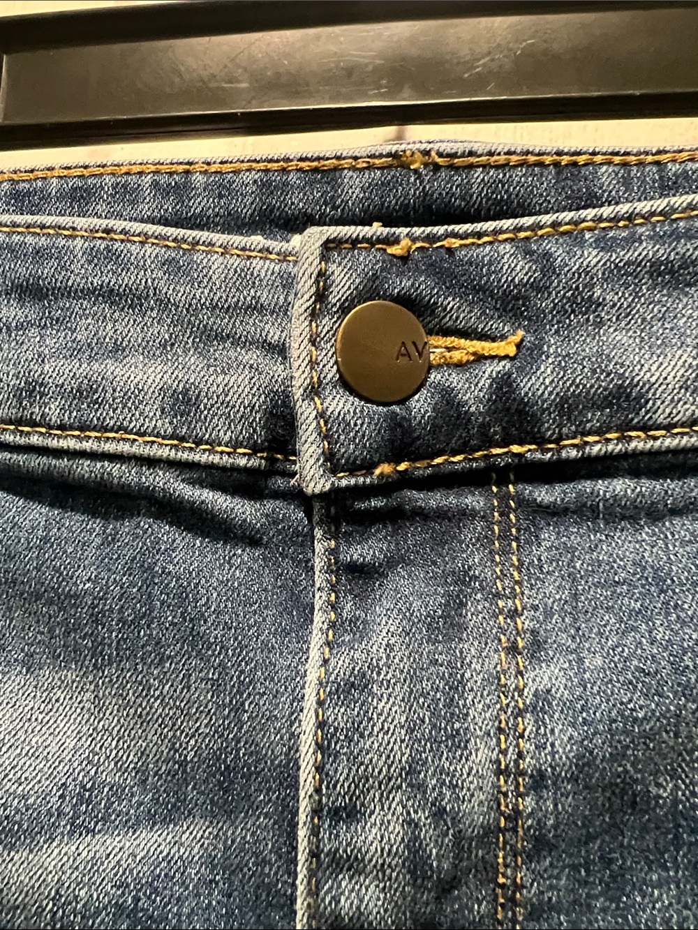 Ava & Viv Distressed Blue Denim Shorts - Picture 7 of 8